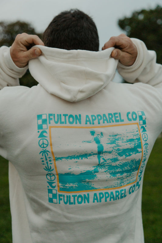 Old School Surfer Bonfire Hoodie