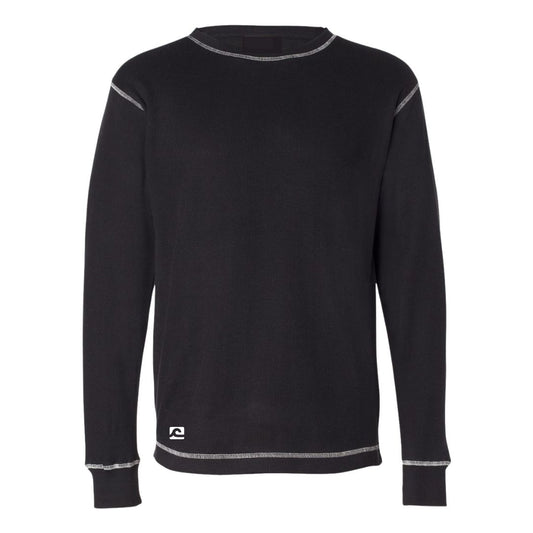 Low Country Black Waffle Thermal Long Sleeve Shirt
