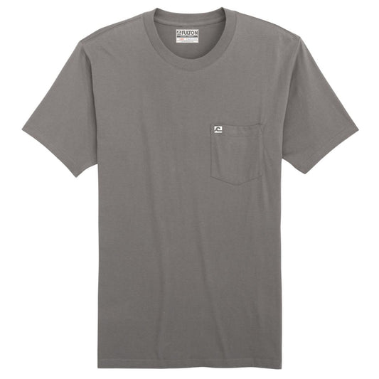 WaveWashed Ultra Soft Gray Pocket T-Shirt