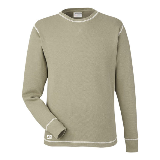 Low Country Olive Waffle Thermal Long Sleeve Shirt