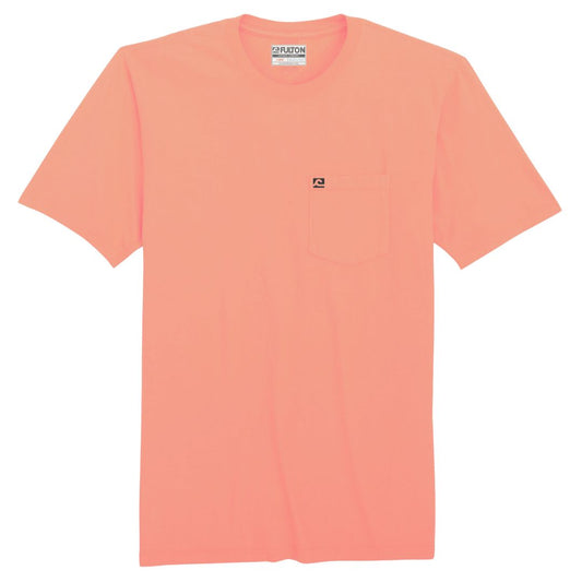 WaveWashed Ultra Soft Faded Orange Pocket T-Shirt