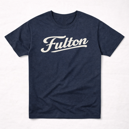 The Navy Script Tee – Dock Collection