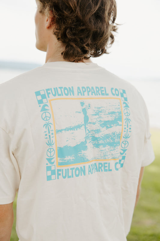 Old School Surfer Graphic T-Shirt