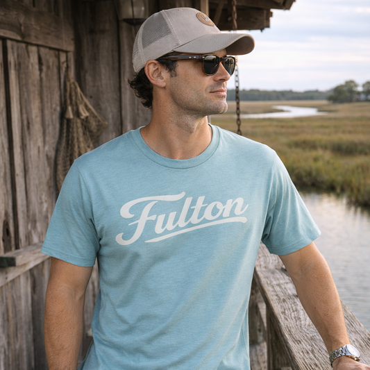 The Seafoam Script Tee – Dock Collection