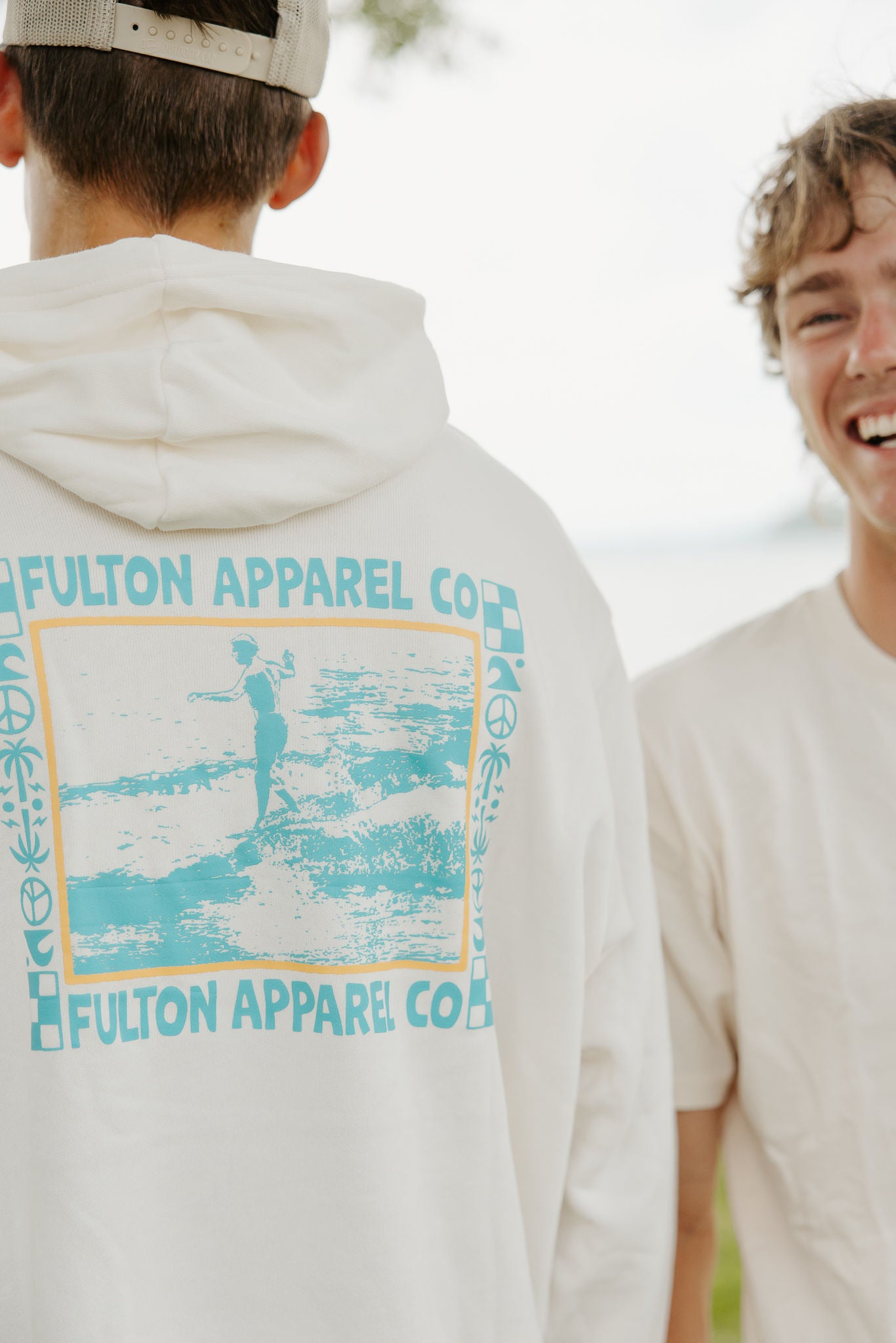 Old School Surfer Bonfire Hoodie
