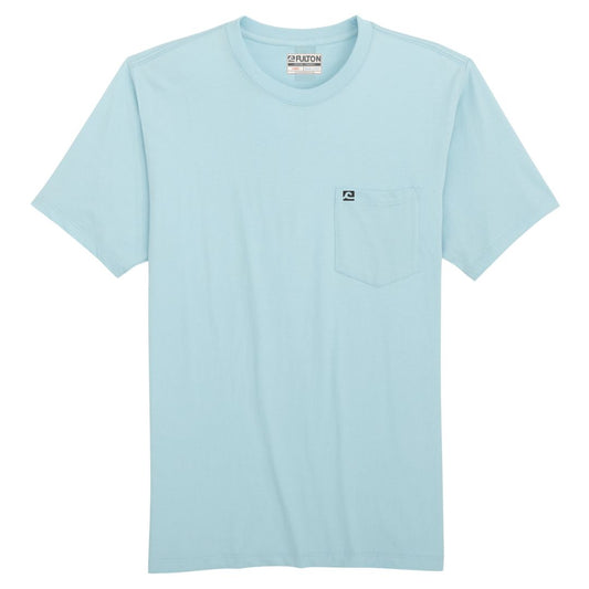 WaveWashed Ultra Soft Faded Light Blue Pocket T-Shirt